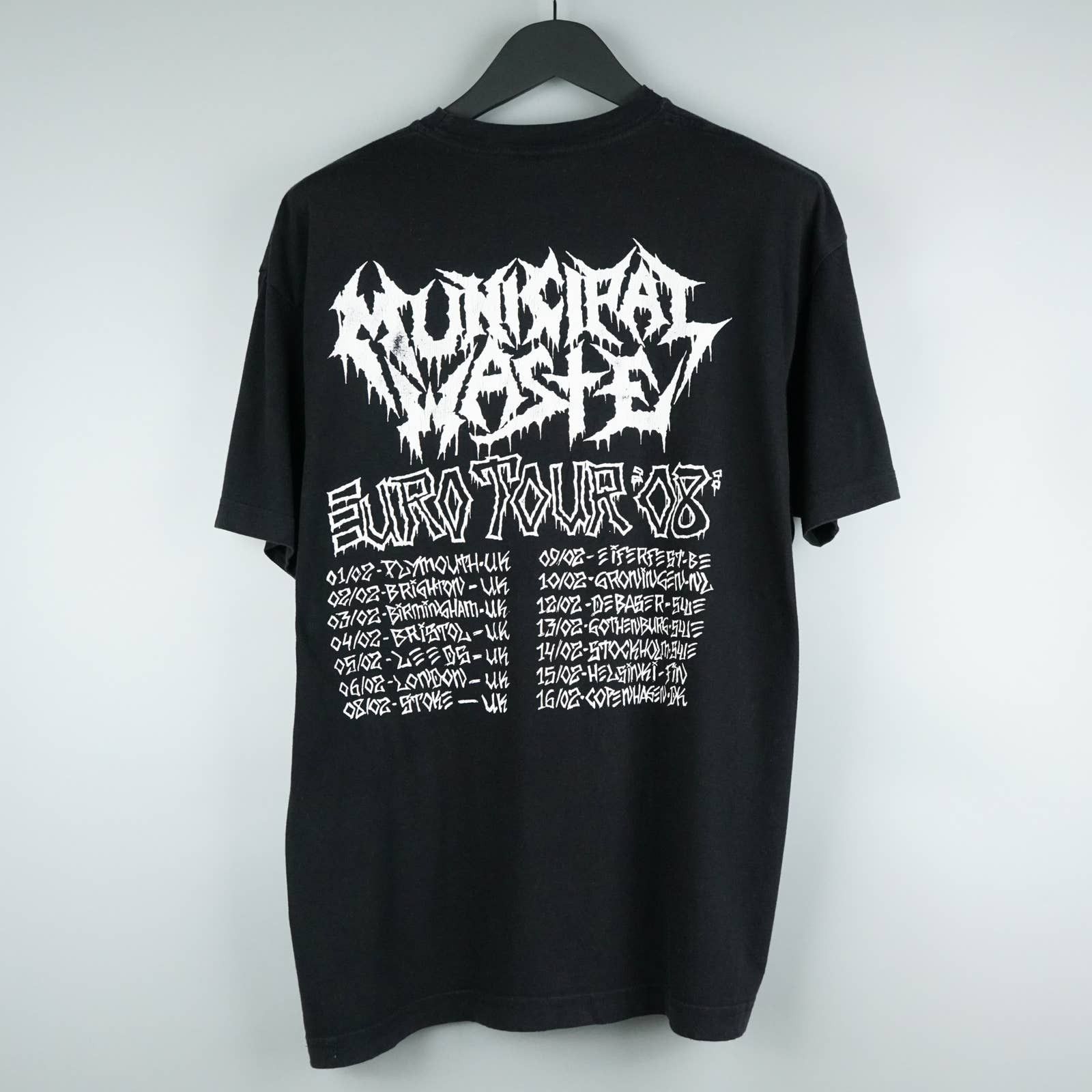 Band Tees × Vintage 2008 Municipal Waste t shirt Size US L / EU 52-54 / 3 - 7 Thumbnail