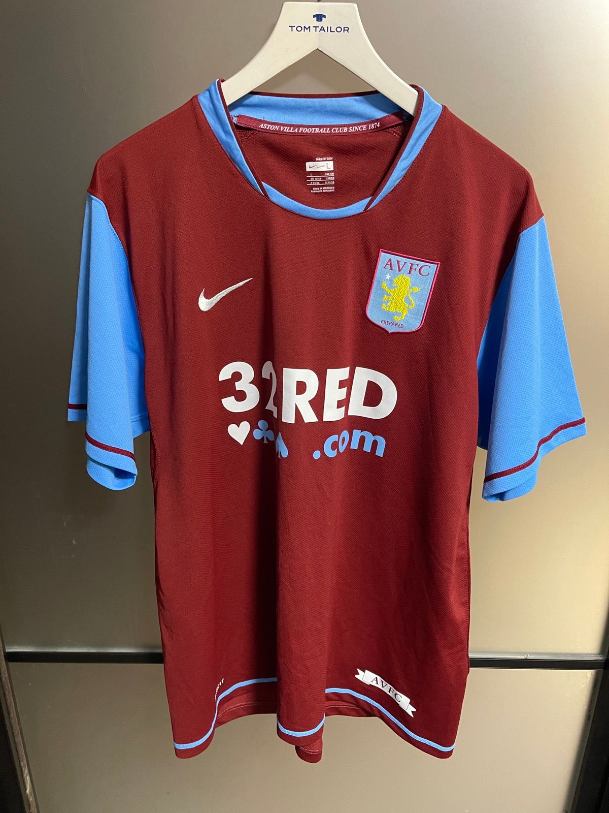 Pre-owned Nike X Soccer Jersey Aston Villa 2007 2008 Home Shirt Football Soccer Jersey Nike In Multicolor