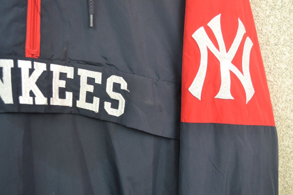 Majestic × New York Yankees New York Yankees vintage majestic jacket anorak hooded mlb Size US XL / EU 56 / 4 - 5 Thumbnail