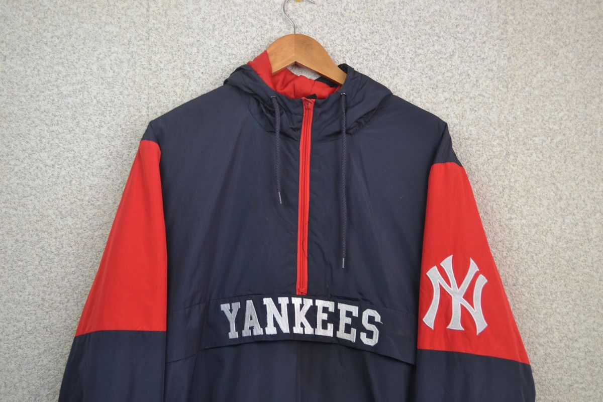 Majestic × New York Yankees New York Yankees vintage majestic jacket anorak hooded mlb Size US XL / EU 56 / 4 - 3 Thumbnail