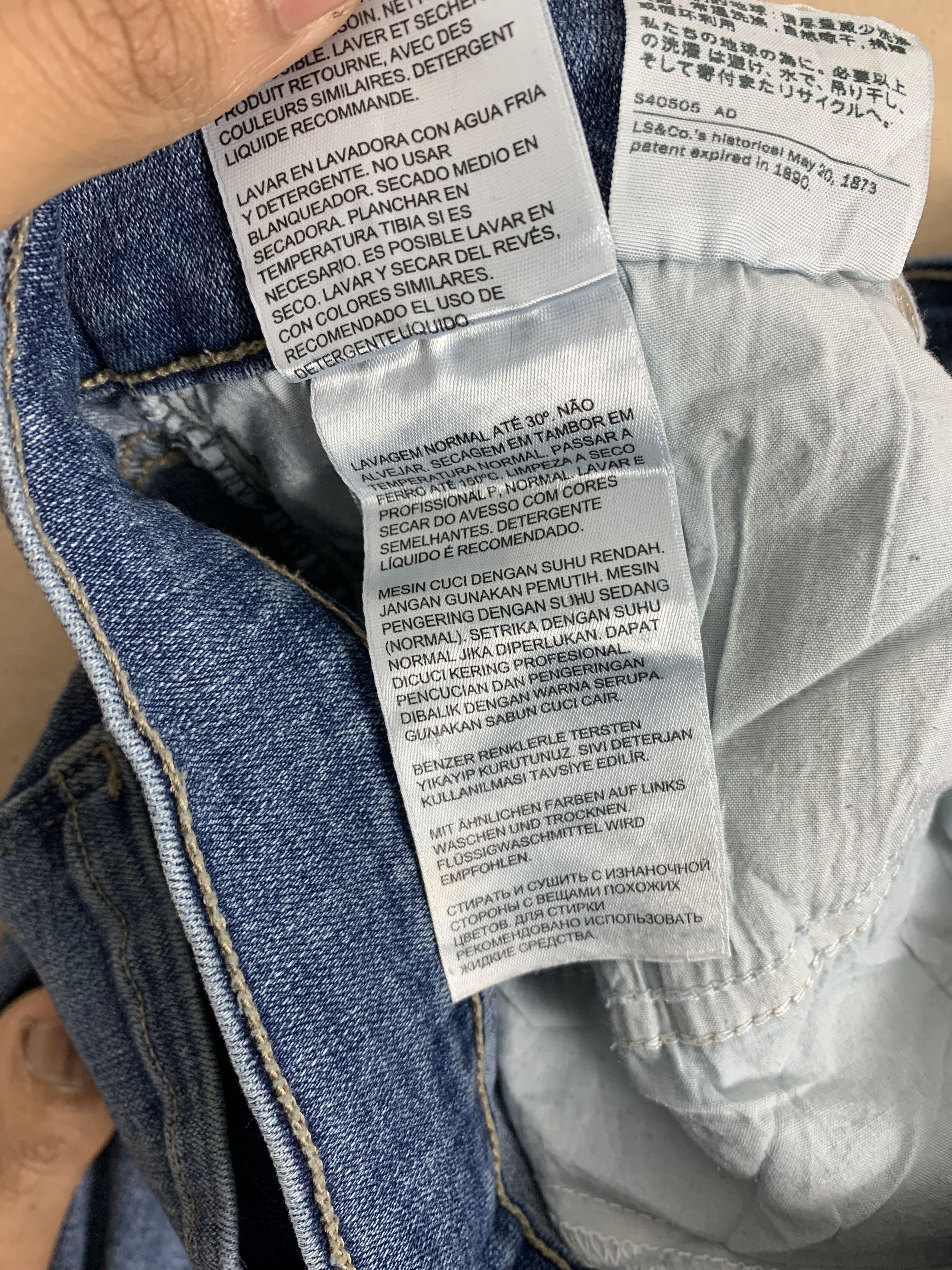 Levi's Vintage LEVI'S 505 Straight Cut Mid Wash Jeans P0205 Size 28" / US 6 / IT 42 - 15 Thumbnail