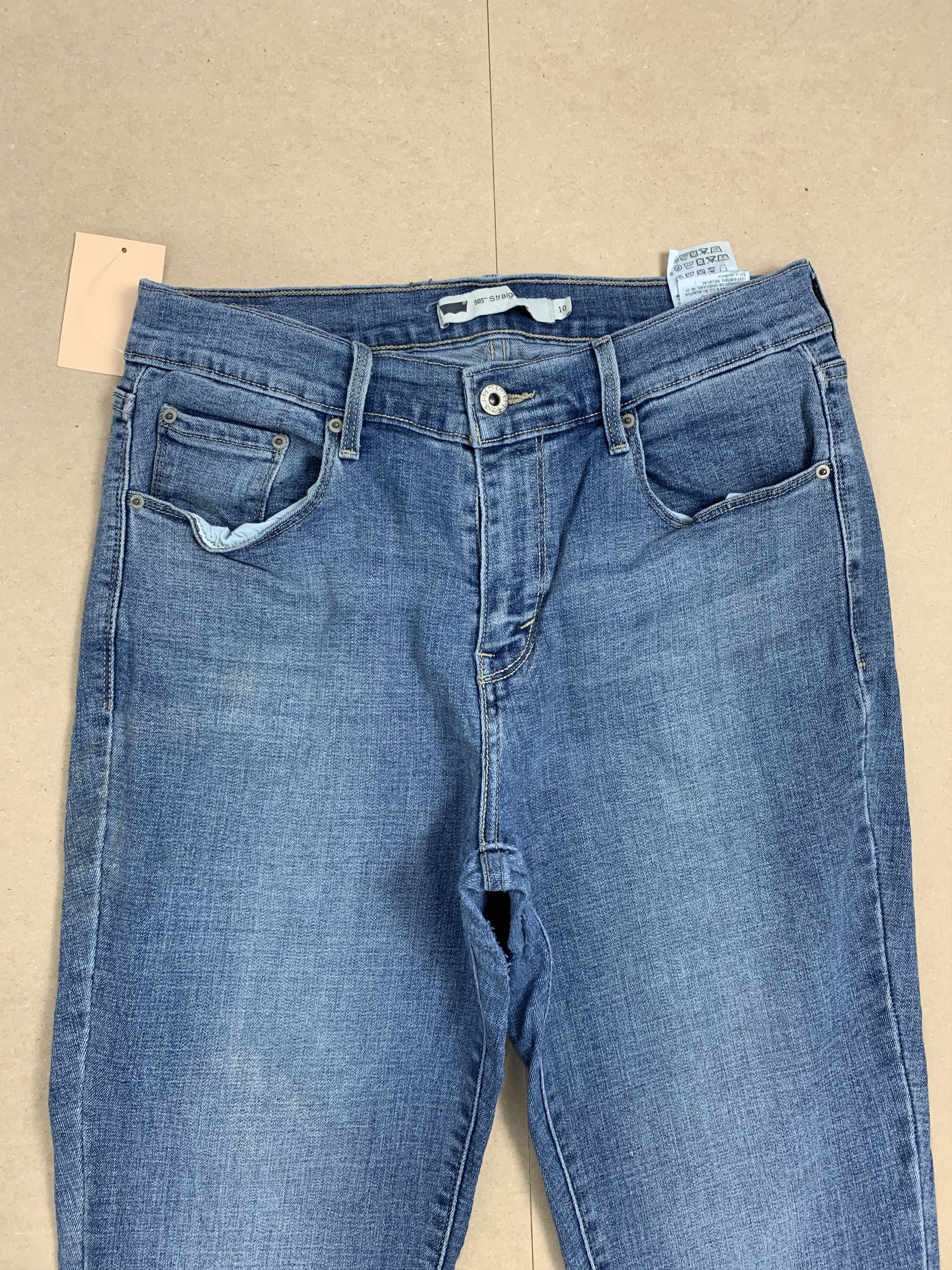 Levi's Vintage LEVI'S 505 Straight Cut Mid Wash Jeans P0205 Size 28" / US 6 / IT 42 - 2 Thumbnail