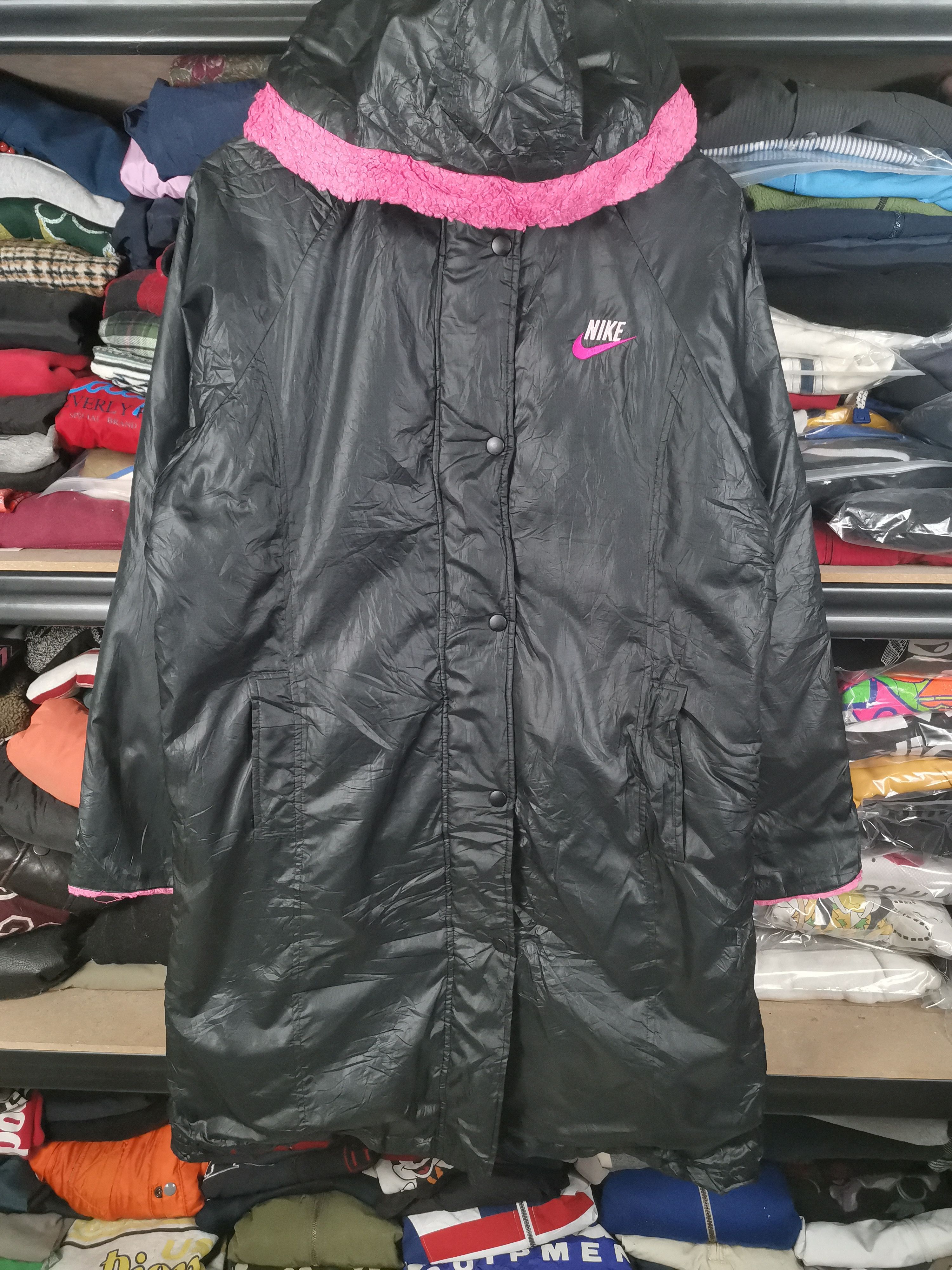 Nike Vintage Nike Sherpa Long Jacket Women Size M / US 6-8 / IT 42-44 - 1 Thumbnail