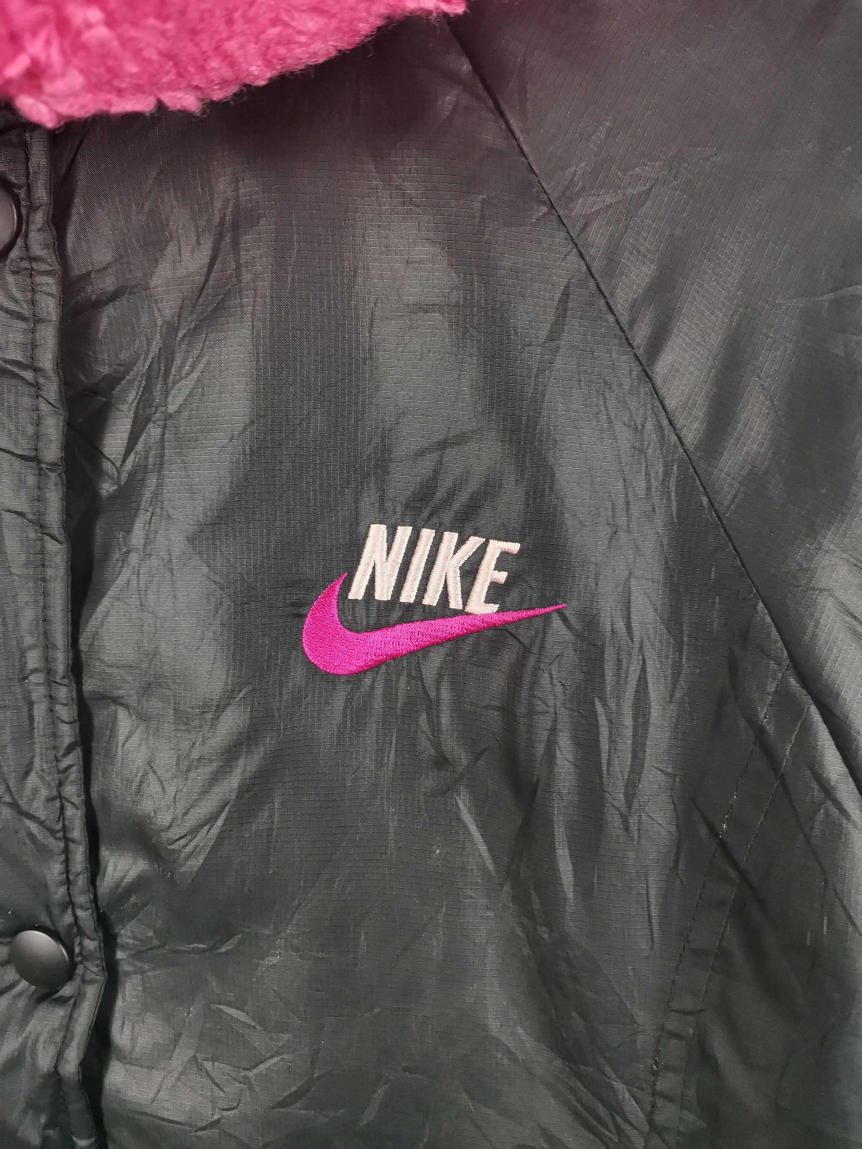 Nike Vintage Nike Sherpa Long Jacket Women Size M / US 6-8 / IT 42-44 - 2 Thumbnail