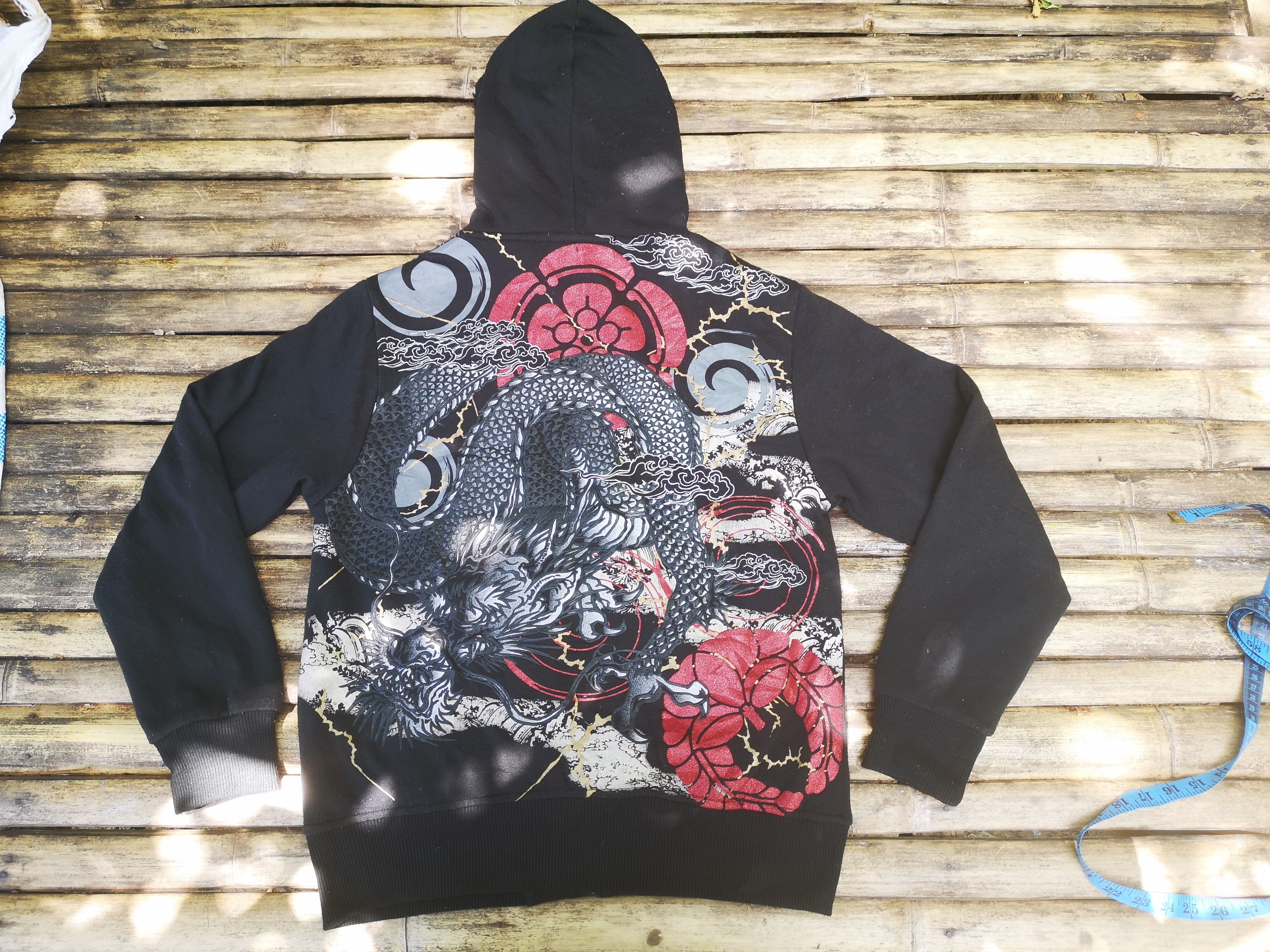 Japanese Brand Dragon Design Printed Hoodie Zipper Size US M / EU 48-50 / 2 - 4 Thumbnail