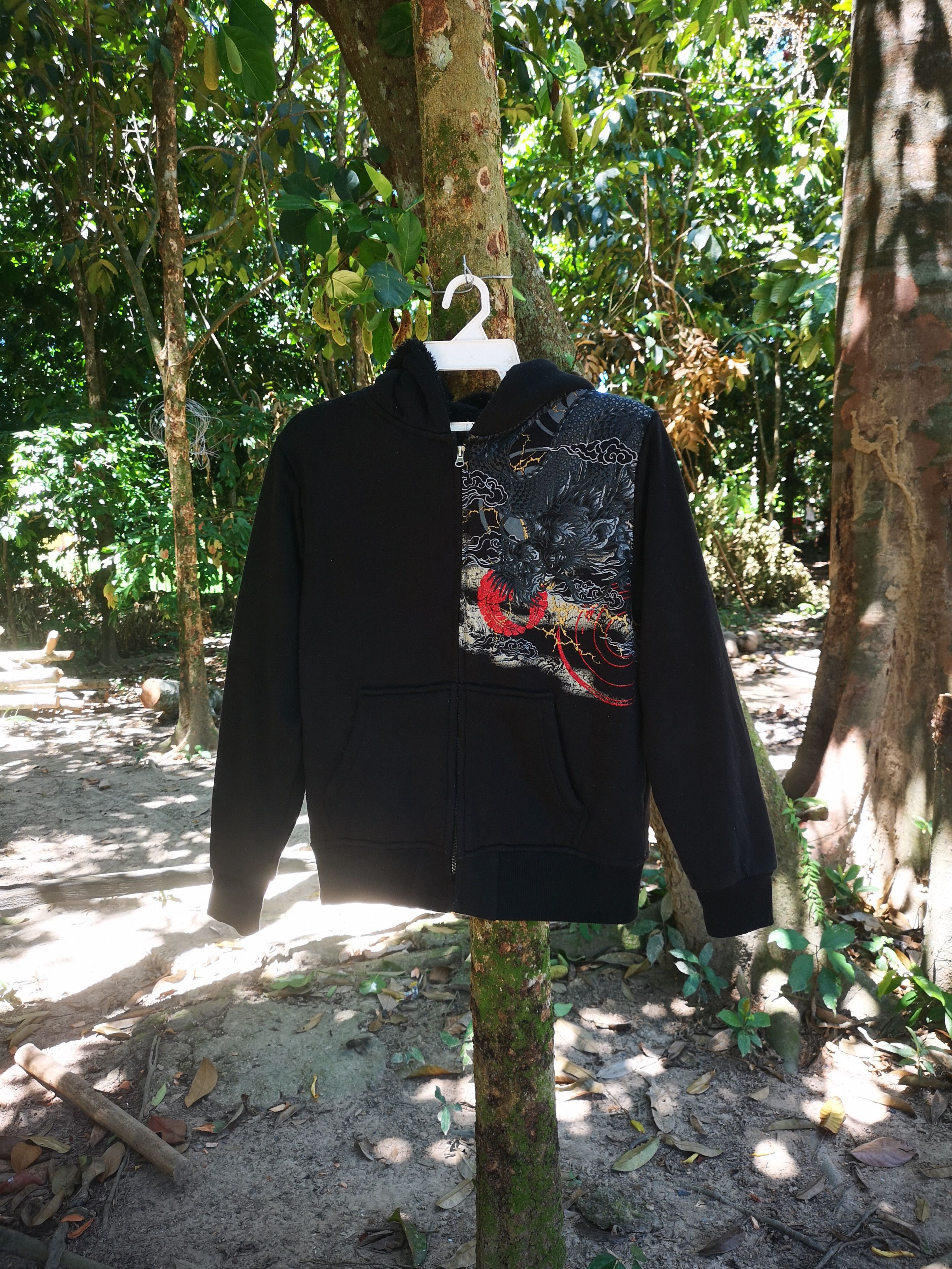 Japanese Brand Dragon Design Printed Hoodie Zipper Size US M / EU 48-50 / 2 - 2 Thumbnail