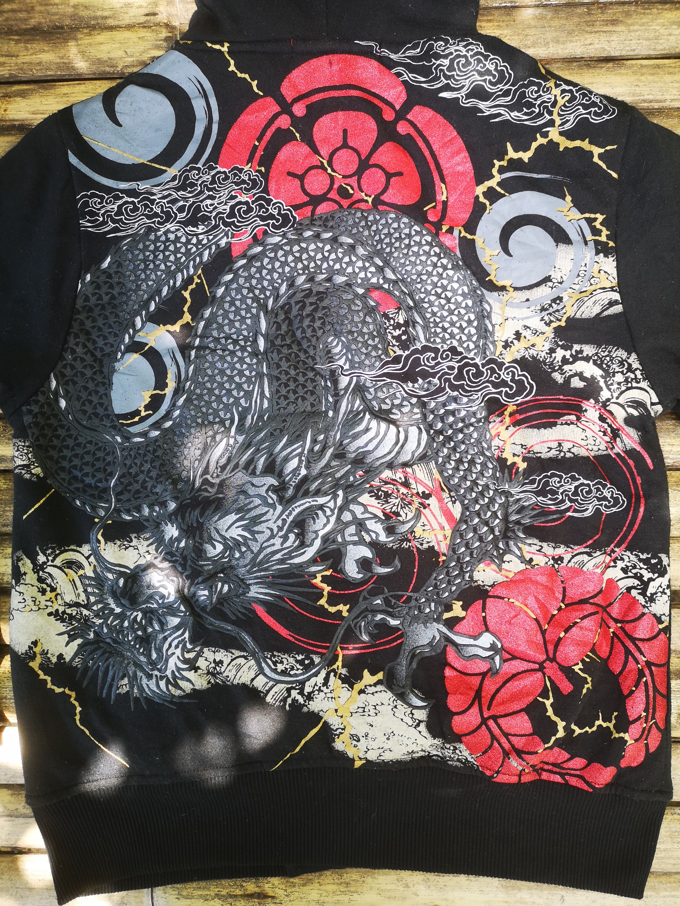 Japanese Brand Dragon Design Printed Hoodie Zipper Size US M / EU 48-50 / 2 - 6 Thumbnail