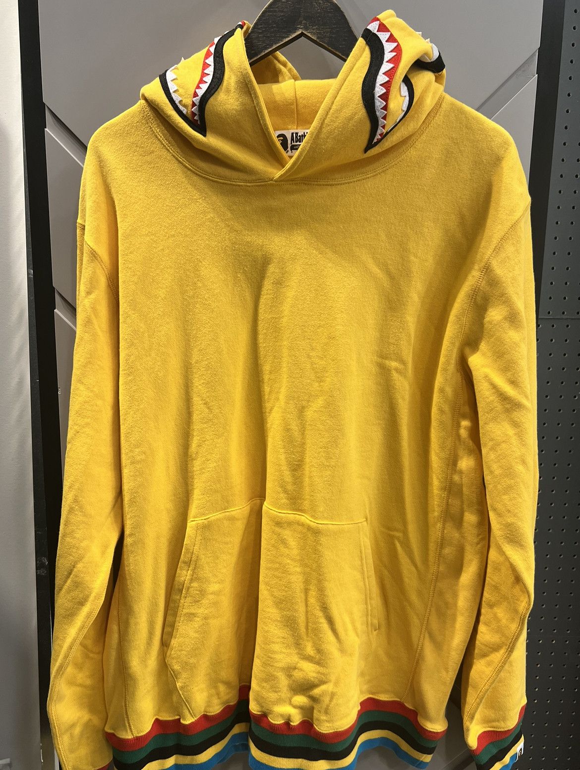 Bape Bape Shark Yellow Hoodie Size US XXL / EU 58 / 5 - 1 Thumbnail
