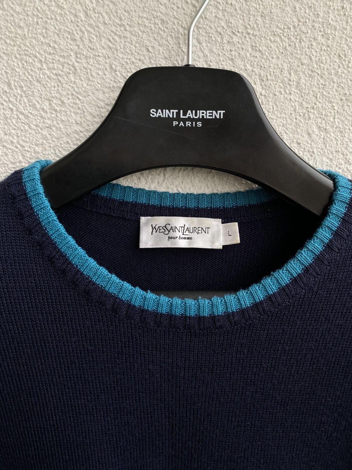 Yves Saint Laurent YSL Sweater Wool Yves Saint Laurent Sweater Size US L / EU 52-54 / 3 - 4 Thumbnail