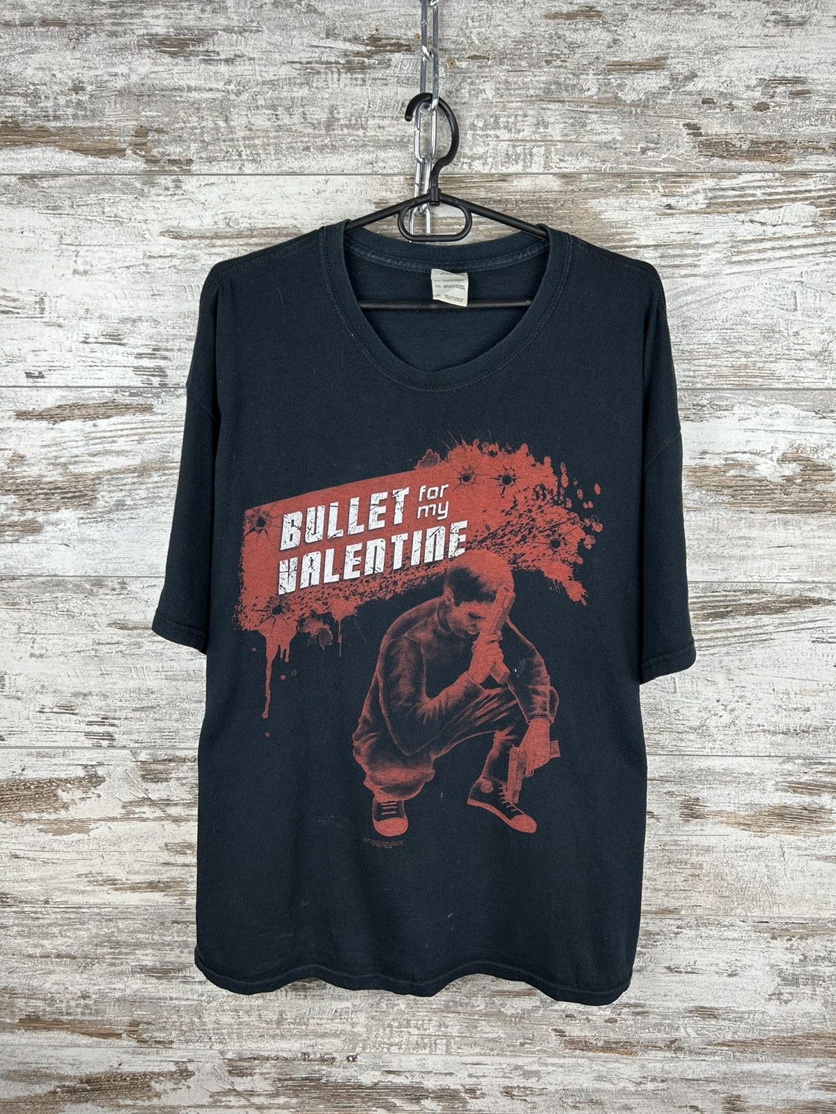 Band Tees × Vintage Mens Vintage Bullet for My Valentine T Shirt rock band tee Size US XL / EU 56 / 4 - 1 Thumbnail