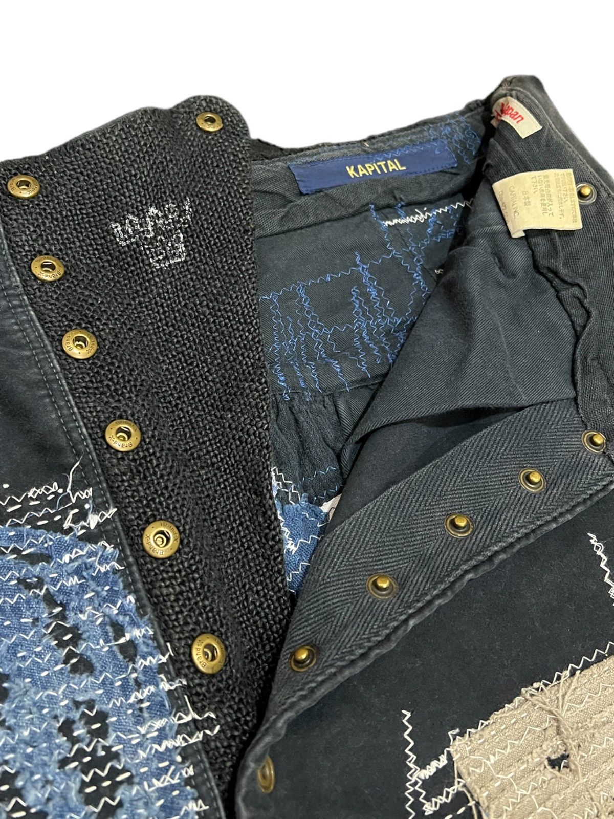Kapital × Kapital Kountry 🔥Kapital Boro Indigo Redux Sarouel Distressed Denim Jeans Size US 31 - 10 Thumbnail