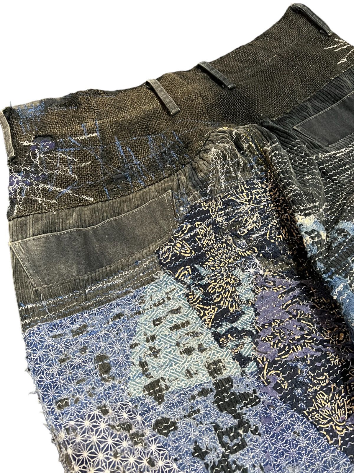 Kapital × Kapital Kountry 🔥Kapital Boro Indigo Redux Sarouel Distressed Denim Jeans Size US 31 - 24 Thumbnail