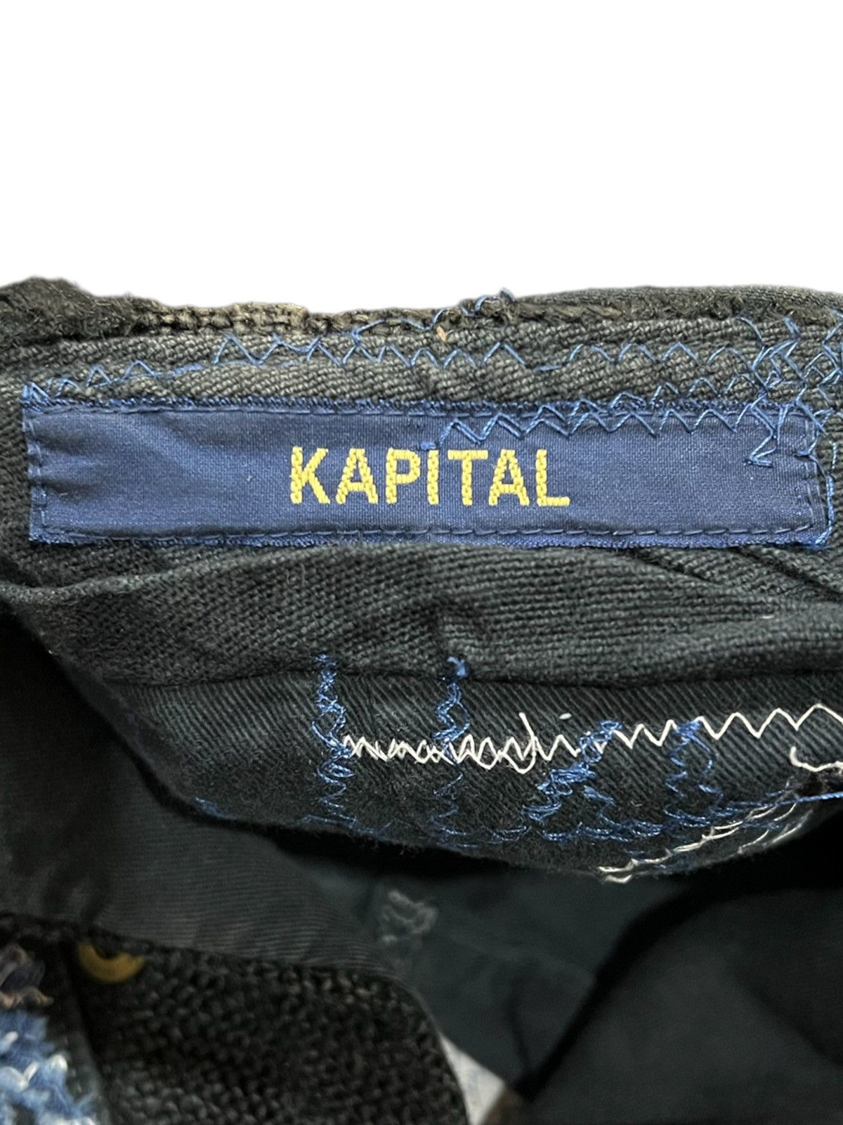 Kapital × Kapital Kountry 🔥Kapital Boro Indigo Redux Sarouel Distressed Denim Jeans Size US 31 - 12 Thumbnail