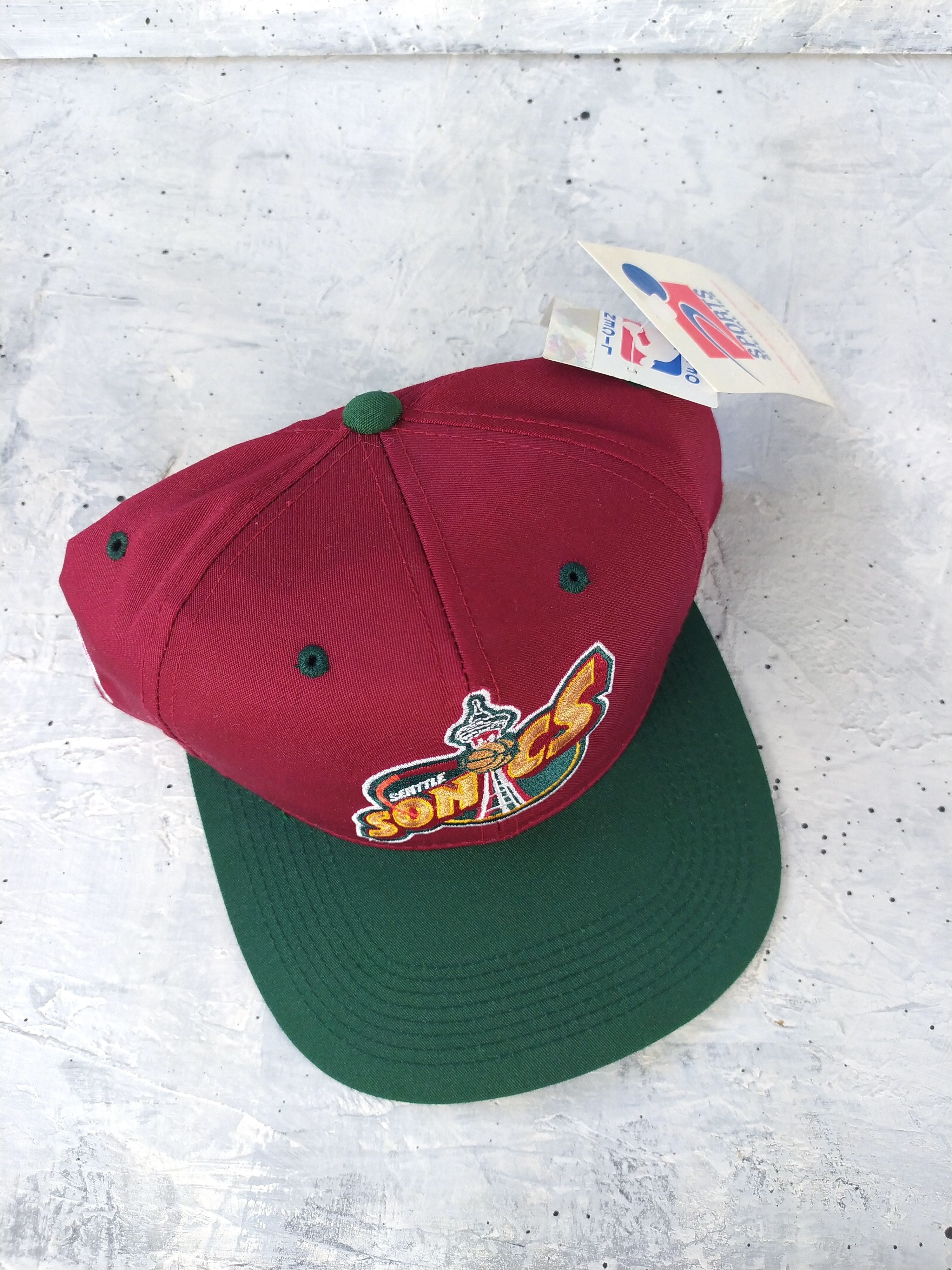 NBA Seattle SuperSonics - vintage 90s NBA snapback hat Size ONE SIZE - 16 Thumbnail