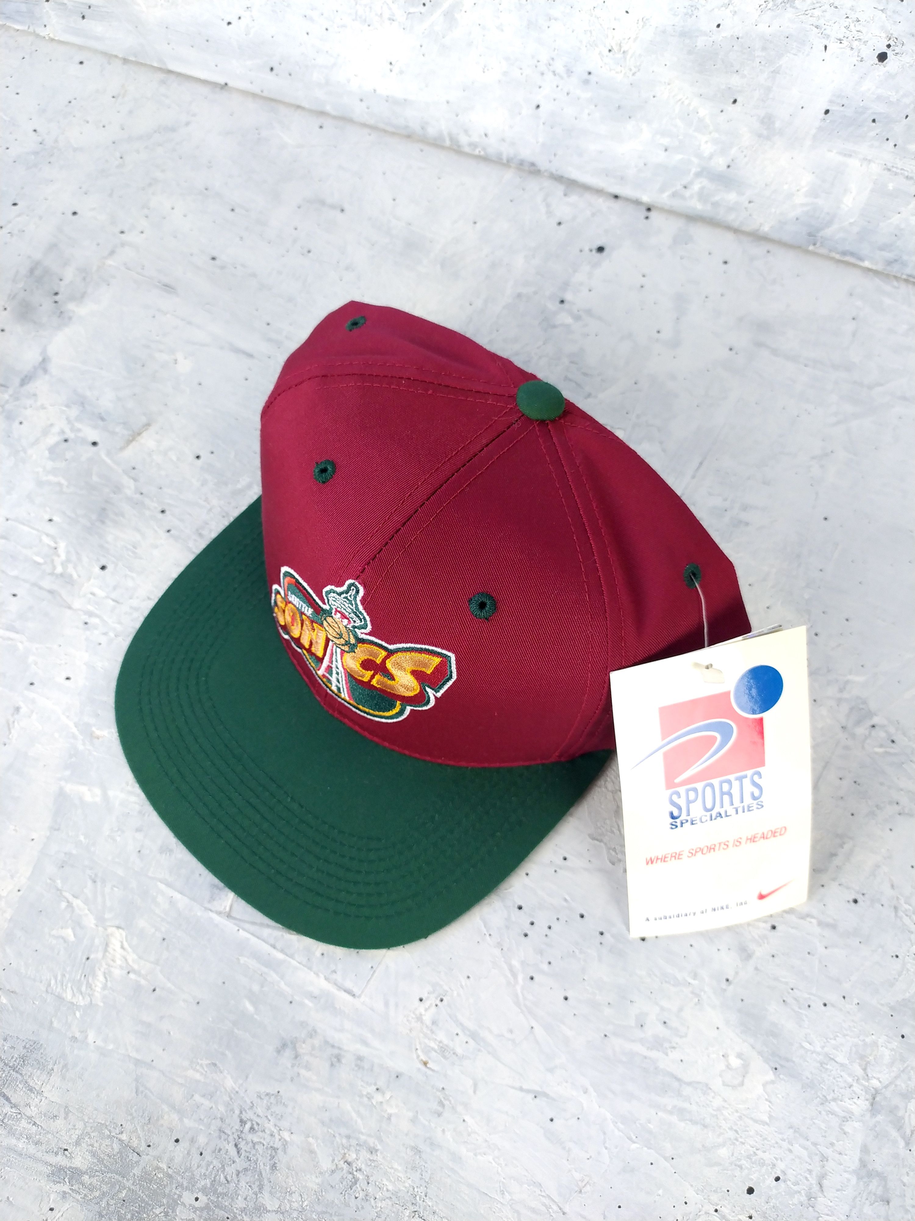 NBA Seattle SuperSonics - vintage 90s NBA snapback hat Size ONE SIZE - 14 Thumbnail