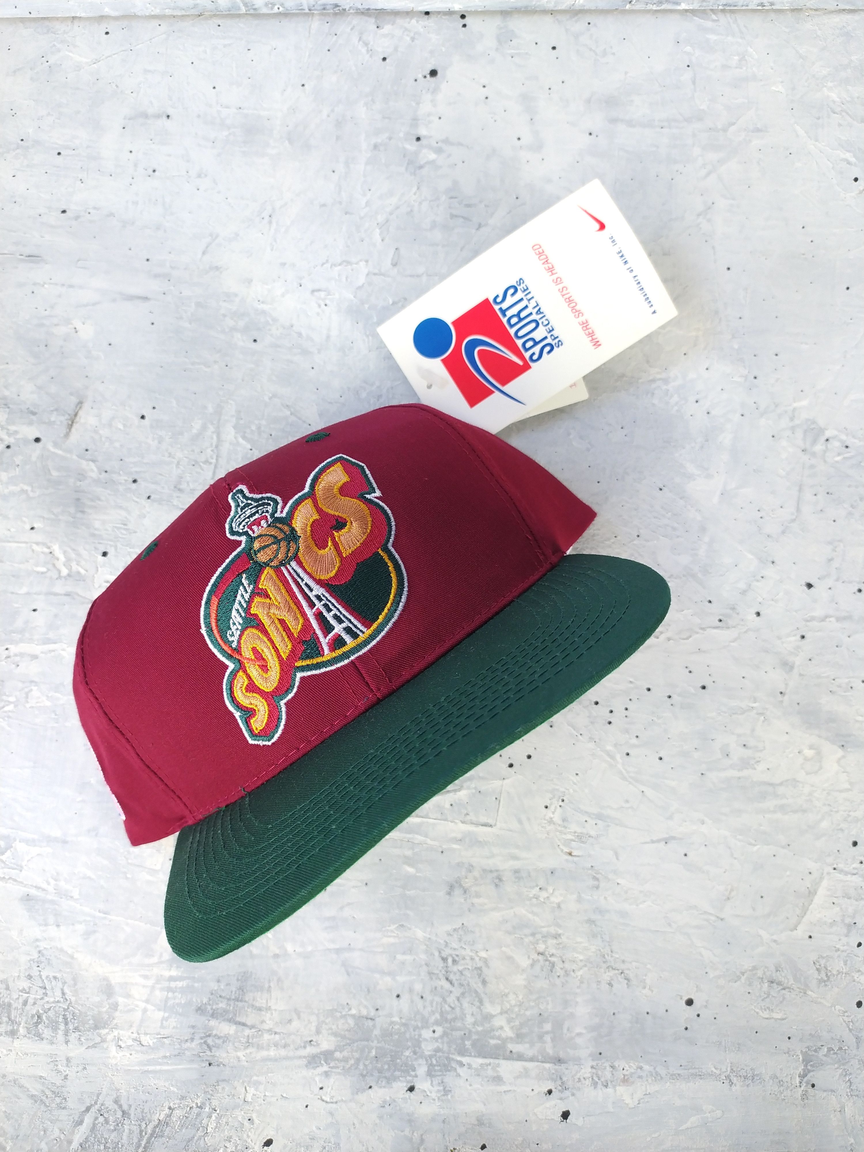 NBA Seattle SuperSonics - vintage 90s NBA snapback hat Size ONE SIZE - 15 Thumbnail
