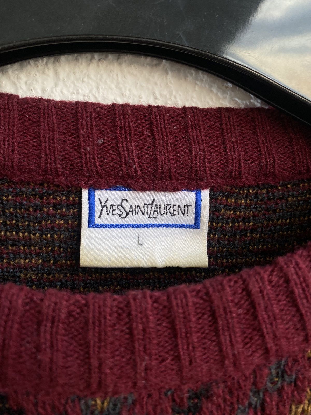 Yves Saint Laurent 90’s YSL Sweater Wool Size US L / EU 52-54 / 3 - 2 Thumbnail