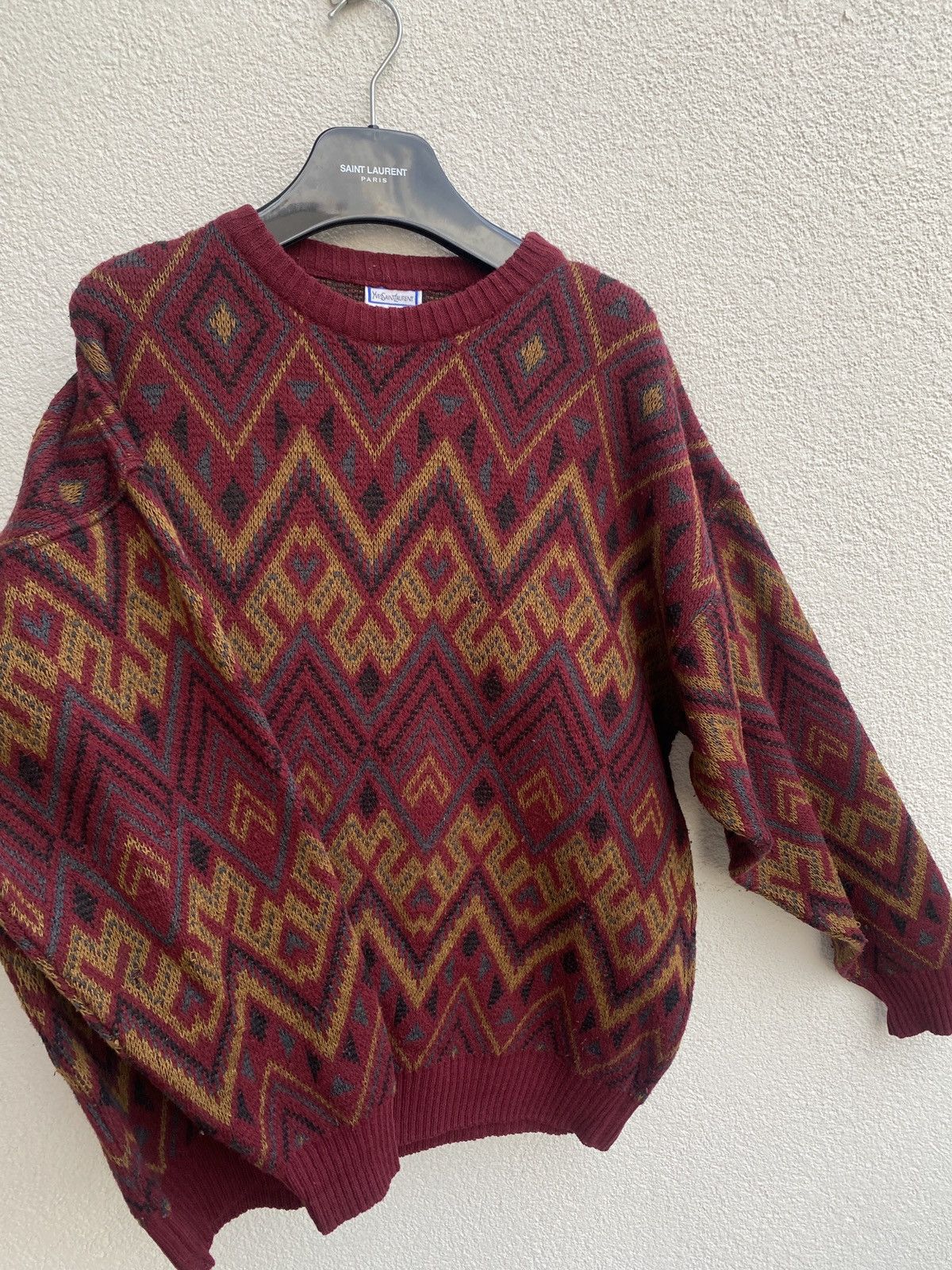Yves Saint Laurent 90’s YSL Sweater Wool Size US L / EU 52-54 / 3 - 4 Thumbnail