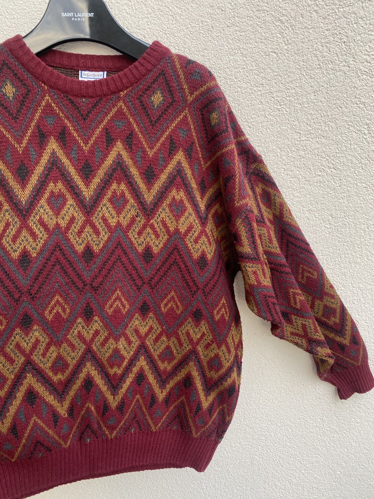Yves Saint Laurent 90’s YSL Sweater Wool Size US L / EU 52-54 / 3 - 6 Thumbnail