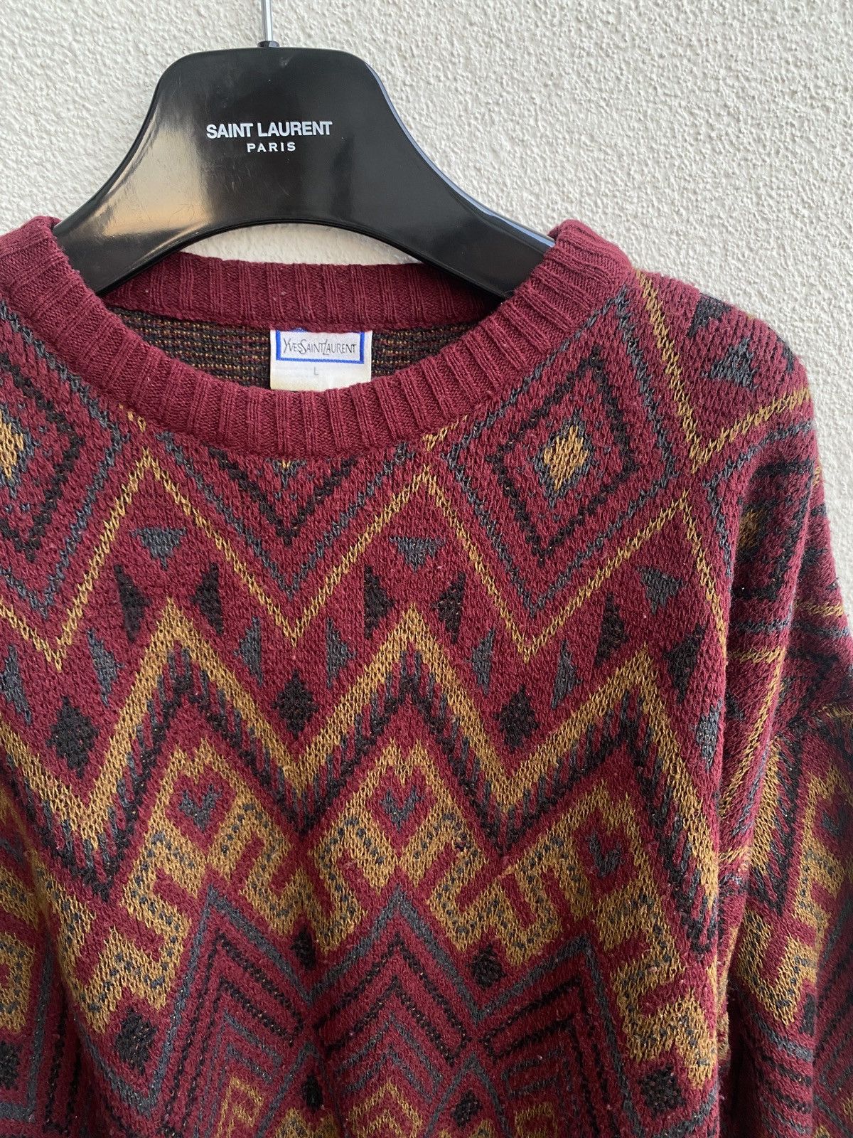 Yves Saint Laurent 90’s YSL Sweater Wool Size US L / EU 52-54 / 3 - 5 Thumbnail