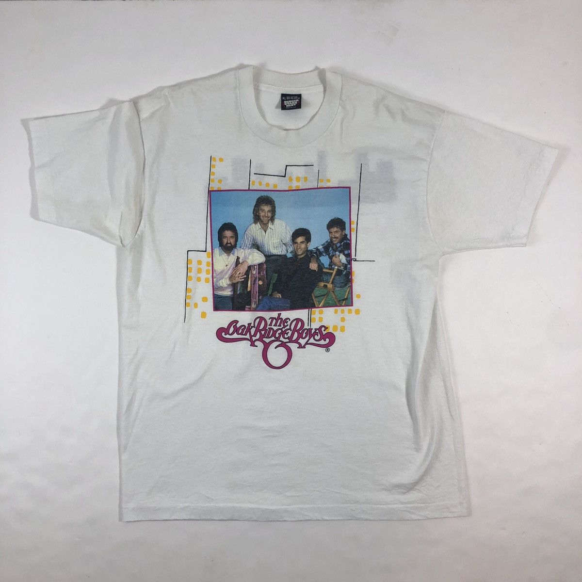 Vintage Vintage 80s Oak Ridge Boys Single Stitch Country T-Shirt Size US L / EU 52-54 / 3 - 8 Thumbnail