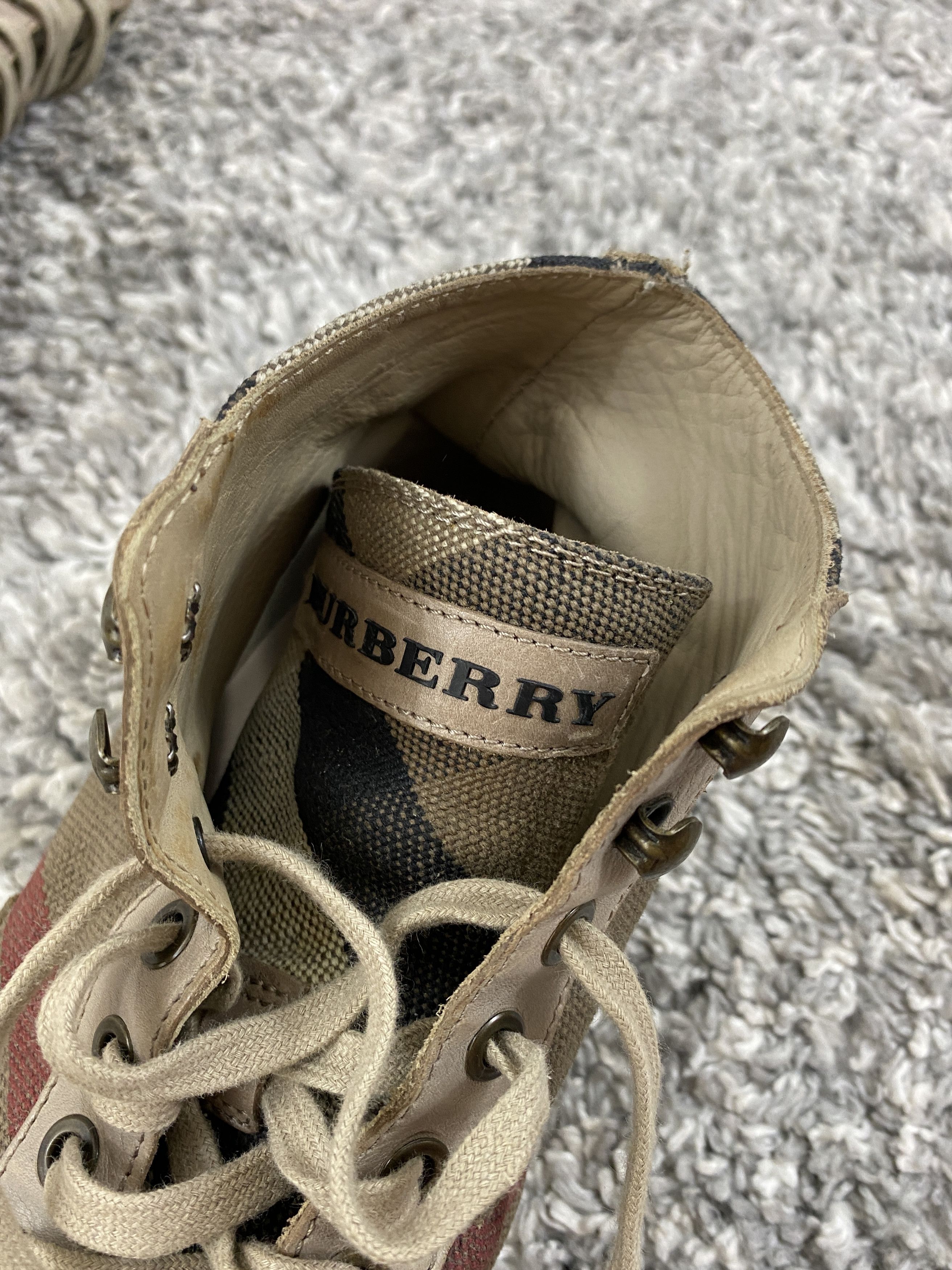 Burberry Burberry Nova Check High Top Sneakers Size 43 US 10 Size US 10 / EU 43 - 8 Thumbnail
