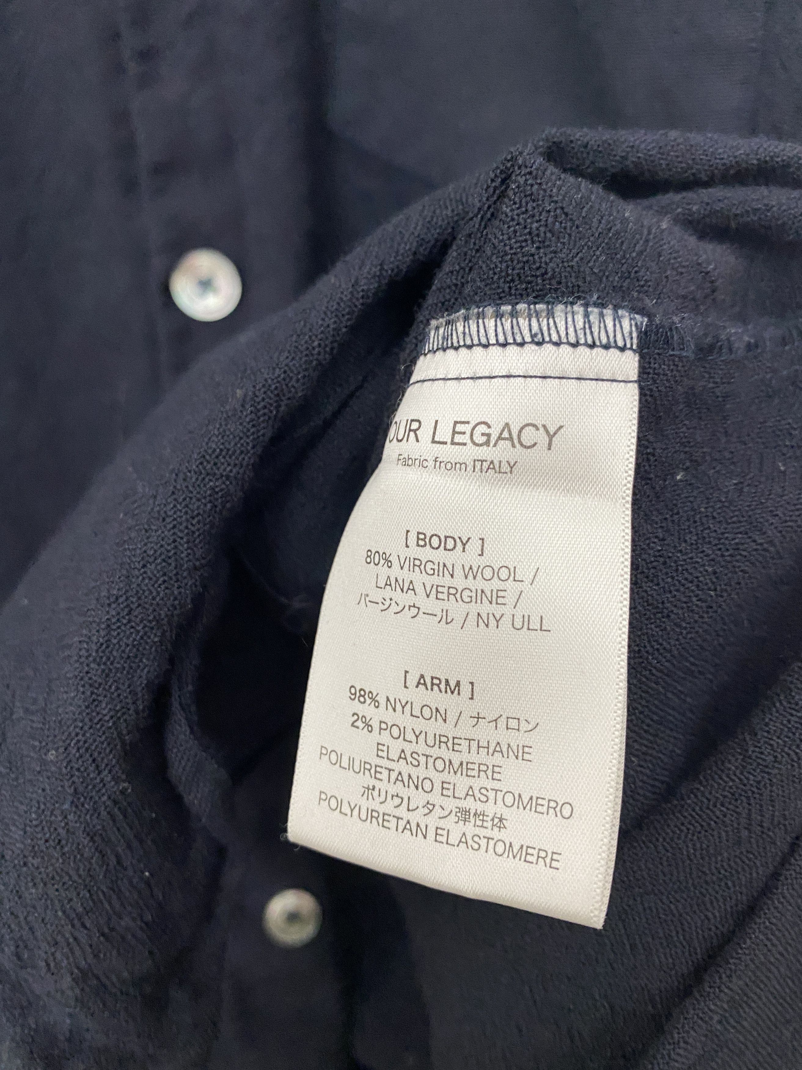 Our Legacy Our Legacy Shirting Wool Nylon Sleeves Button Front Size 50 Size US M / EU 48-50 / 2 - 7 Thumbnail