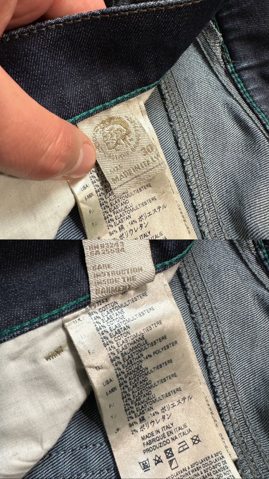Diesel × Vintage Diesel Vintage Washed Distressed Made in Italy Denim Pants Size 30" / US 8 / IT 44 - 12 Thumbnail