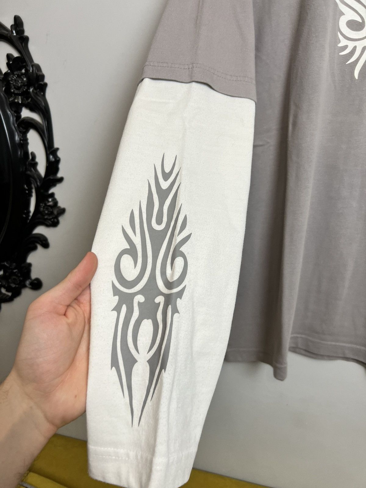 Tribal Streetwear Vintage Y2k 00s Tribal Rave Black Rock Metal Longsleeve Size US L / EU 52-54 / 3 - 3 Thumbnail