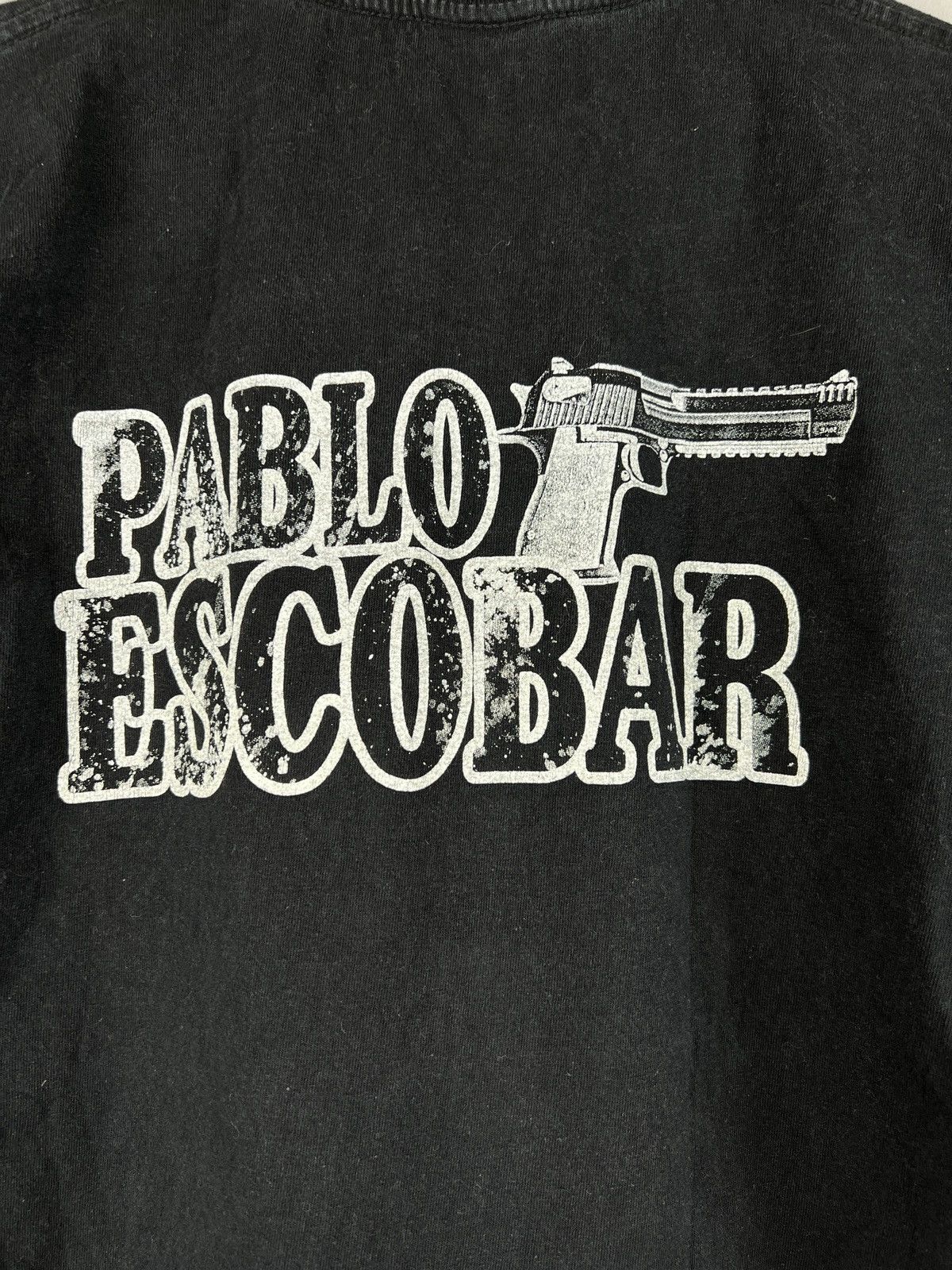 Band Tees × Vintage Vintage Pablo Escobar 90s gangster tee drugs transit y2k Size US M / EU 48-50 / 2 - 3 Thumbnail