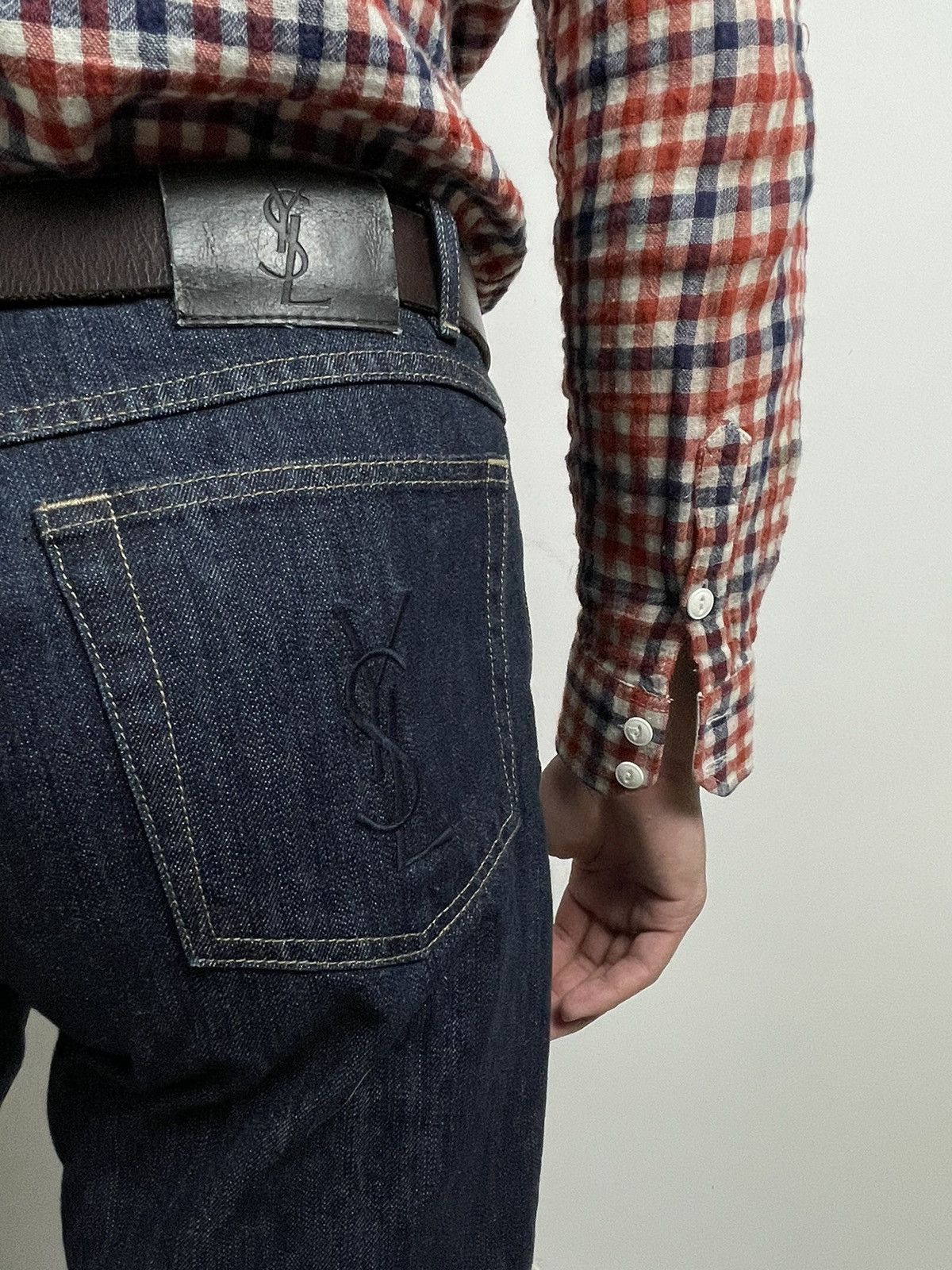 Yves Saint Laurent Yves Saint Laurent Denim pants Pocket Logo YSL vintage Size US 34 / EU 50 - 5 Thumbnail