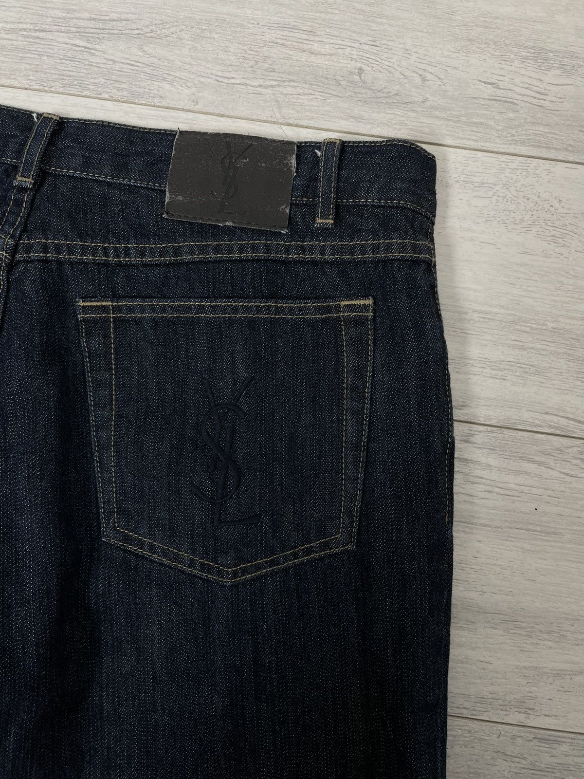 Yves Saint Laurent Yves Saint Laurent Denim pants Pocket Logo YSL vintage Size US 34 / EU 50 - 21 Thumbnail