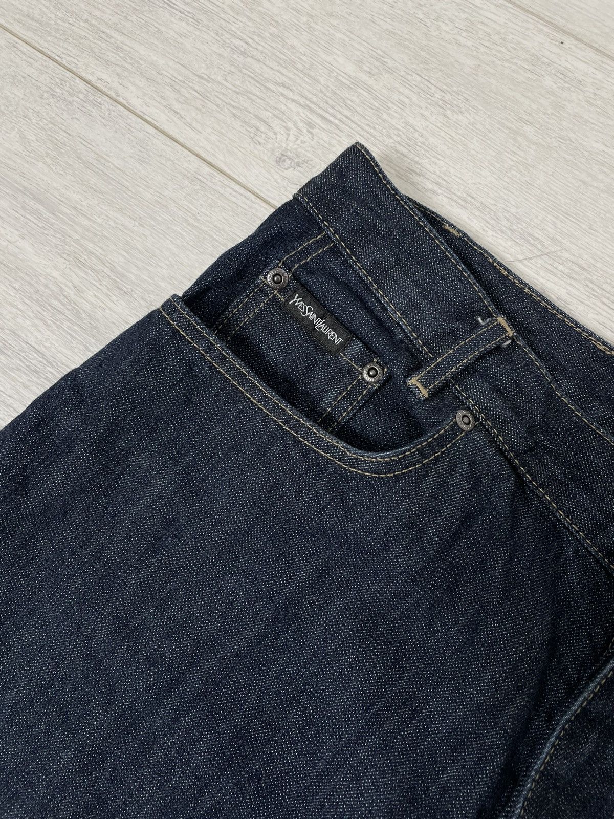 Yves Saint Laurent Yves Saint Laurent Denim pants Pocket Logo YSL vintage Size US 34 / EU 50 - 12 Thumbnail