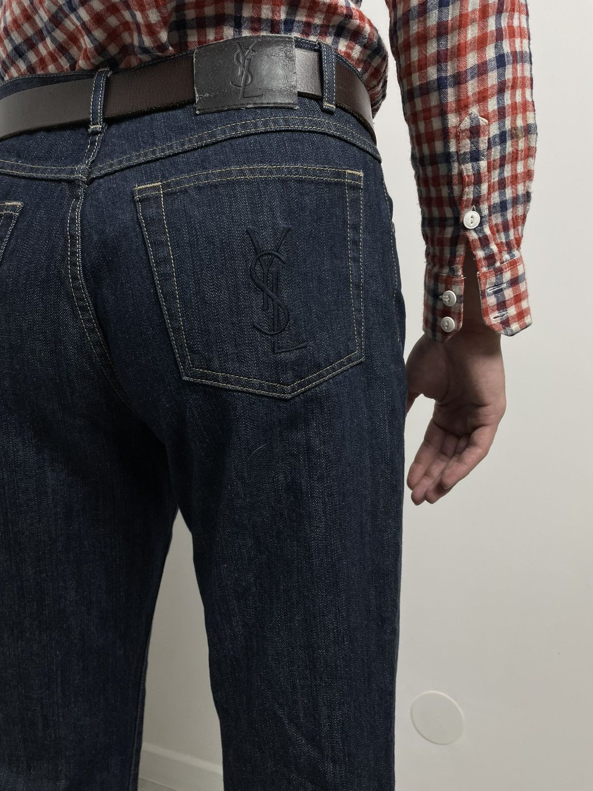 Yves Saint Laurent Yves Saint Laurent Denim pants Pocket Logo YSL vintage Size US 34 / EU 50 - 3 Thumbnail