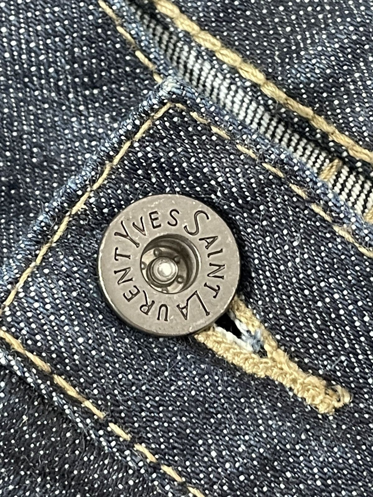 Yves Saint Laurent Yves Saint Laurent Denim pants Pocket Logo YSL vintage Size US 34 / EU 50 - 13 Thumbnail