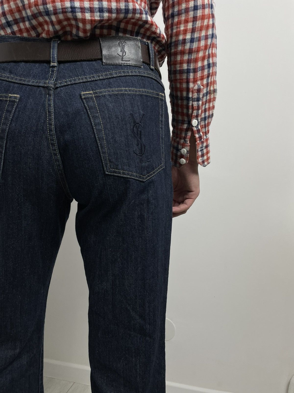 Yves Saint Laurent Yves Saint Laurent Denim pants Pocket Logo YSL vintage Size US 34 / EU 50 - 4 Thumbnail