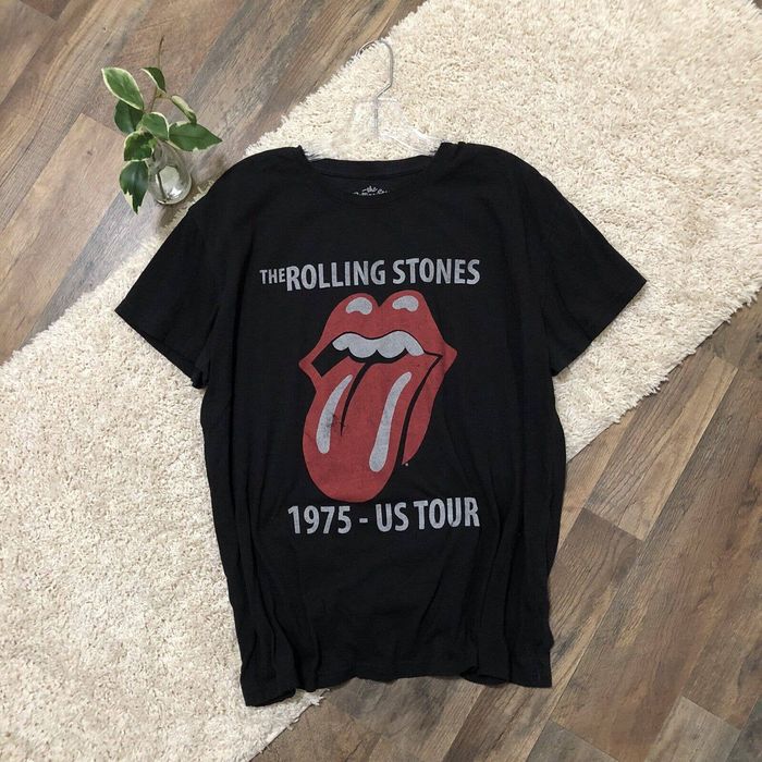 The Rolling Stones The Rolling Stones 1975 - US Tour XXL Fitted Tee ...