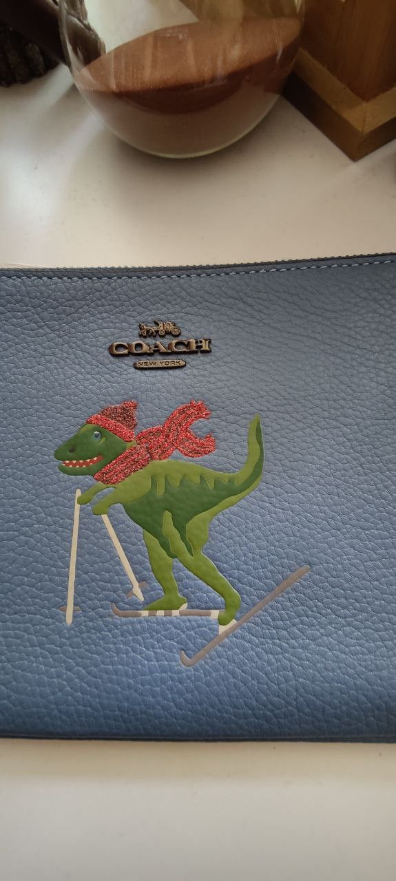 Coach NWT Coach Rexy Dinosaur Zip Wallet Wristlet Size ONE SIZE - 2 Thumbnail