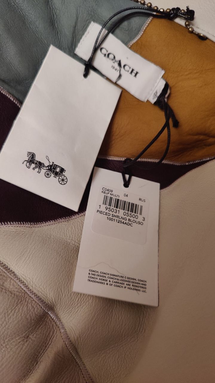 Coach Rare Coach Patchwork Multicolor Shearling Blouson Bomber NWT Size S / US 4 / IT 40 - 4 Thumbnail