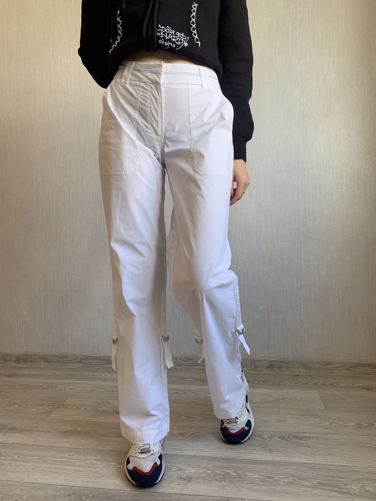 Nike Vintage Nike Y2K Bondage Golf White Pants 00s Size 32" / US 10 / IT 46 - 2 Thumbnail