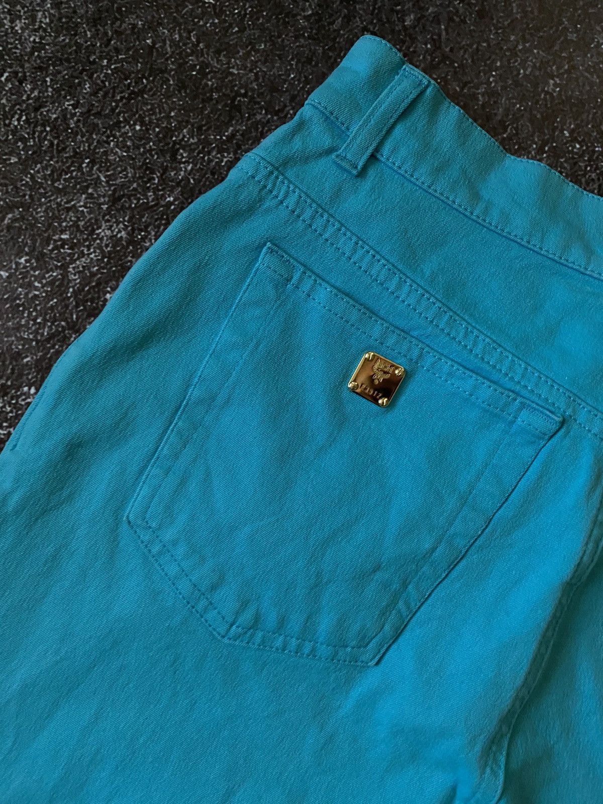 MCM Logo MCM Blue Pants Size 30" / US 8 / IT 44 - 4 Thumbnail
