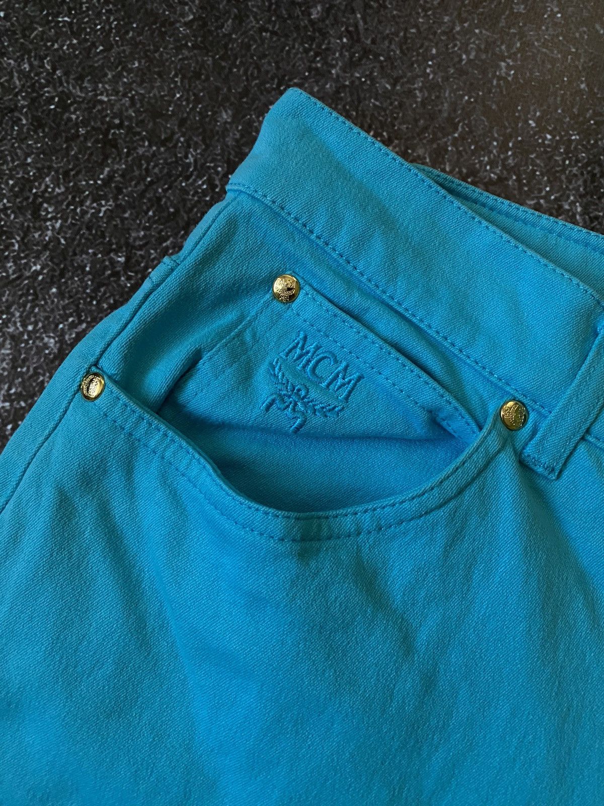 MCM Logo MCM Blue Pants Size 30" / US 8 / IT 44 - 7 Thumbnail