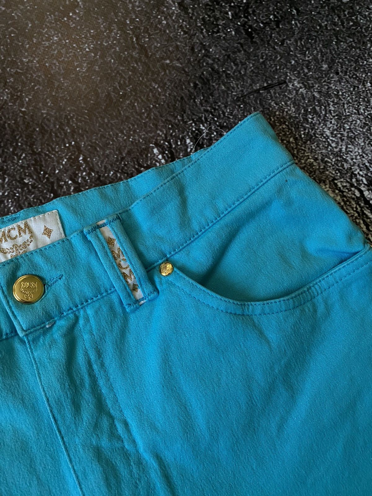 MCM Logo MCM Blue Pants Size 30" / US 8 / IT 44 - 8 Thumbnail