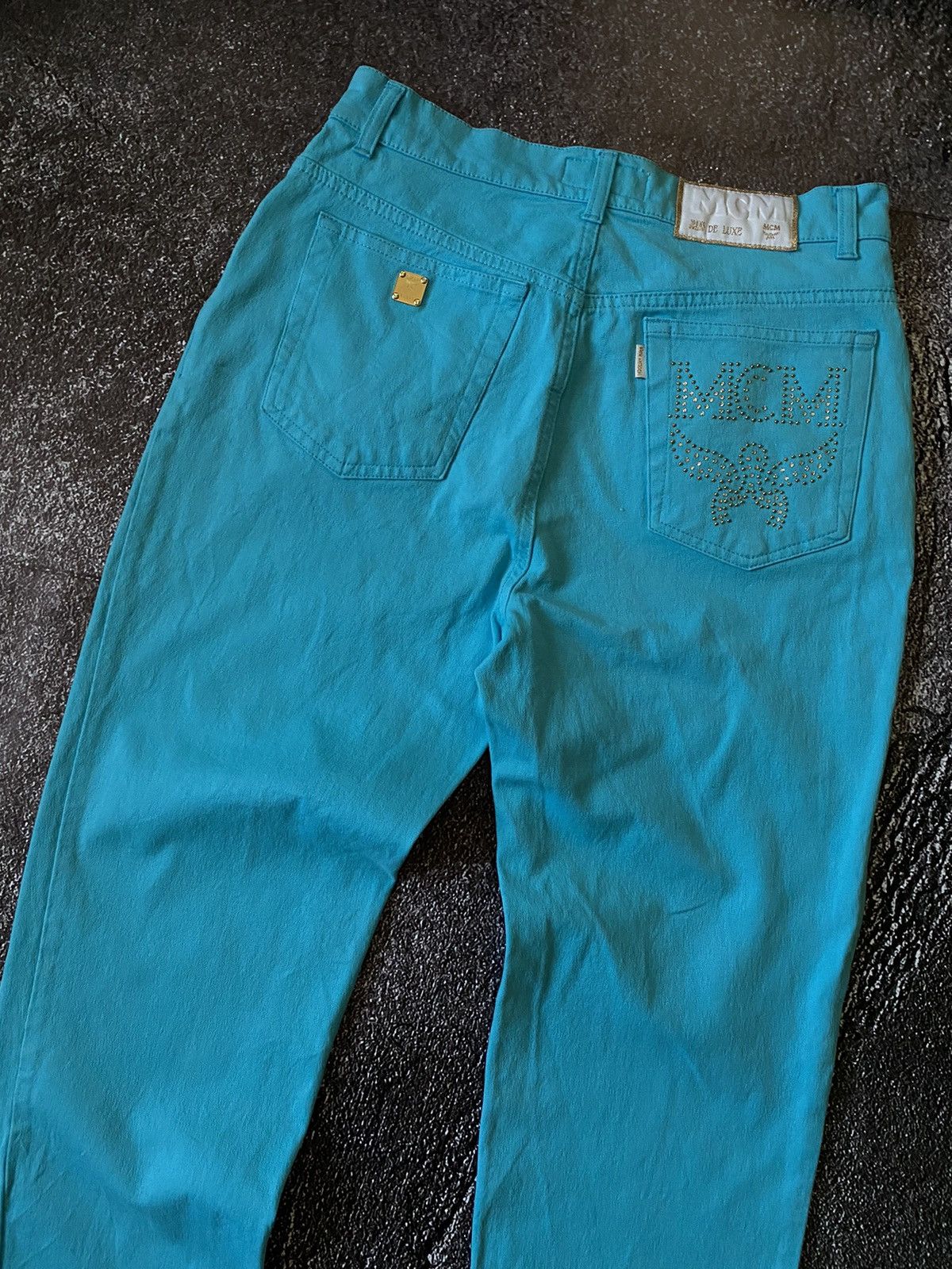 MCM Logo MCM Blue Pants Size 30" / US 8 / IT 44 - 1 Thumbnail