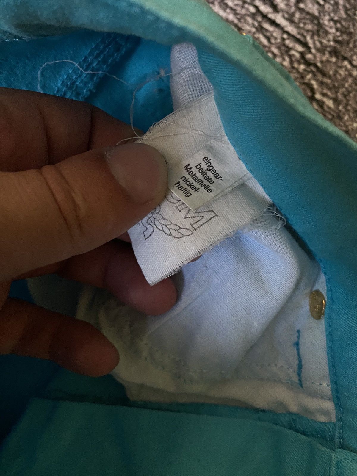 MCM Logo MCM Blue Pants Size 30" / US 8 / IT 44 - 11 Thumbnail