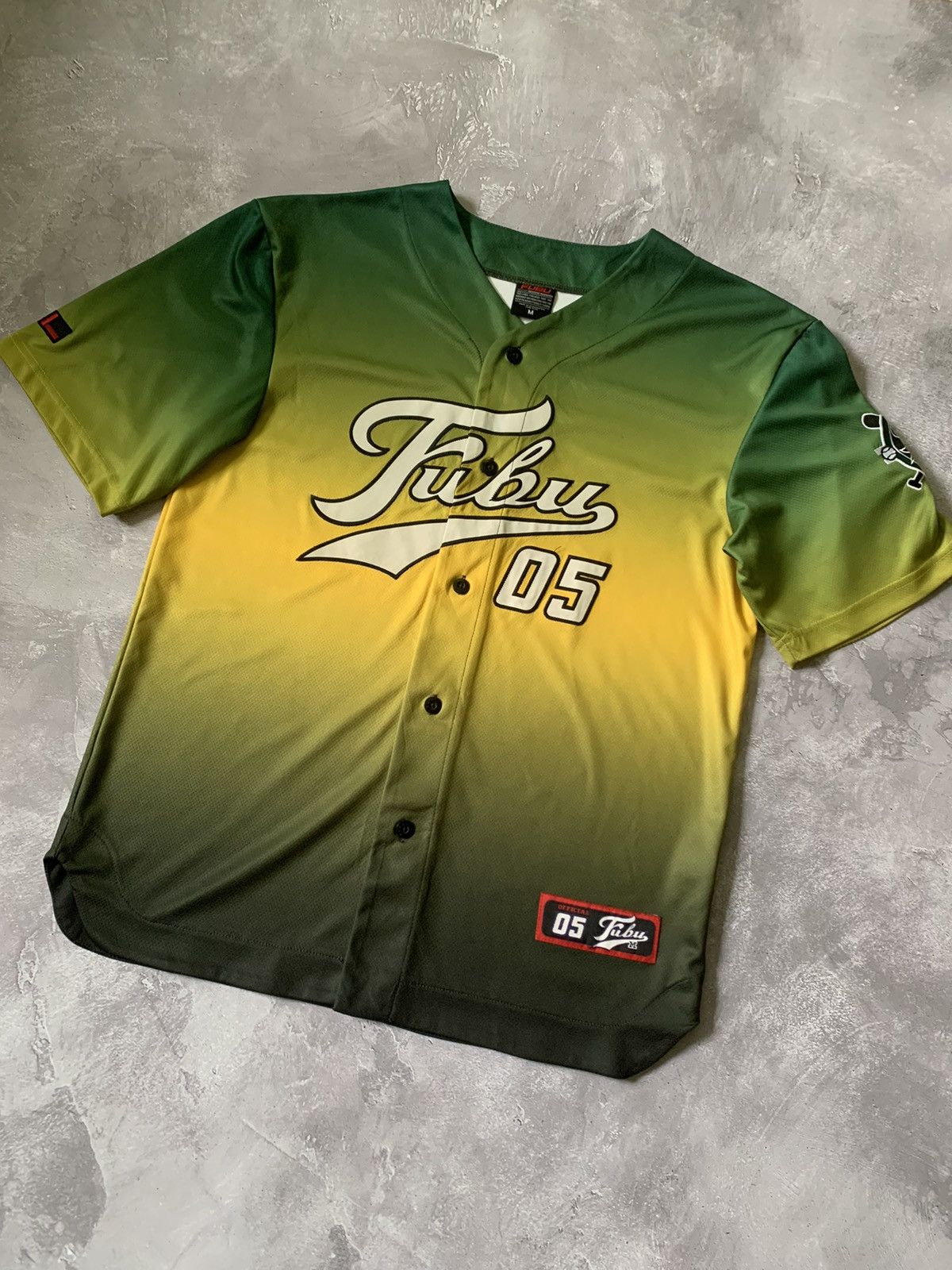 Fubu × Vintage Vintage Fubu Jersey Baseball Shirt 90s Rap Tee Hip Hop Size US M / EU 48-50 / 2 - 2 Thumbnail