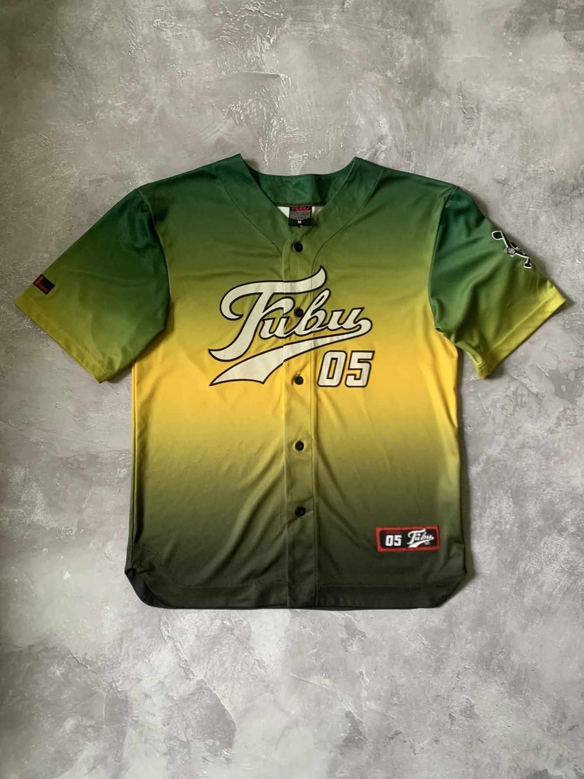 Fubu × Vintage Vintage Fubu Jersey Baseball Shirt 90s Rap Tee Hip Hop Size US M / EU 48-50 / 2 - 1 Thumbnail