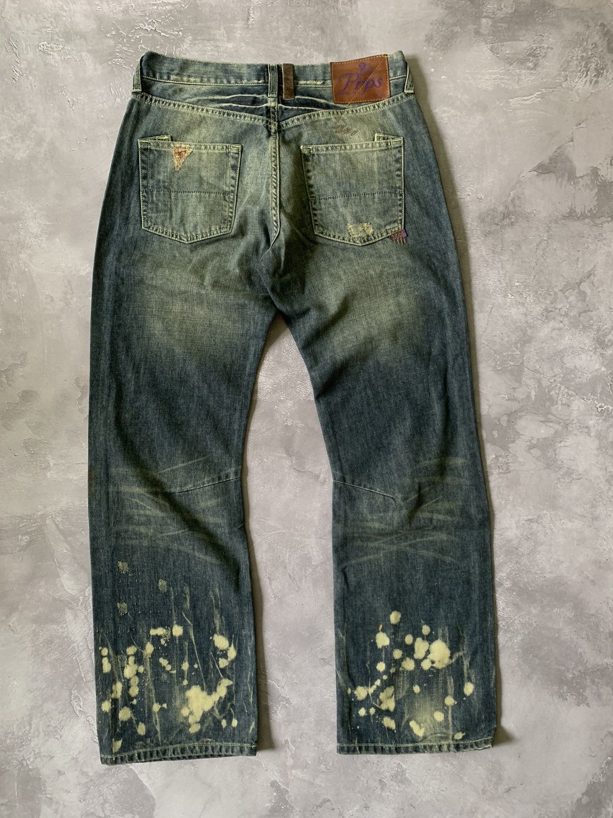Prps VINTAGE PRPS DISTRESSED COWBOY PUNK RAVE GRUNGE GORPCORE Size US 32 / EU 48 - 2 Thumbnail