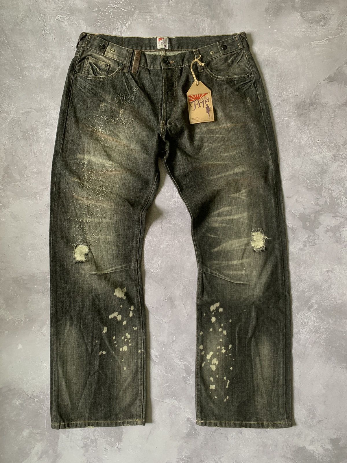 Prps VINTAGE PRPS DISTRESSED COWBOY PUNK RAVE GRUNGE GORPCORE Size US 36 / EU 52 - 1 Thumbnail