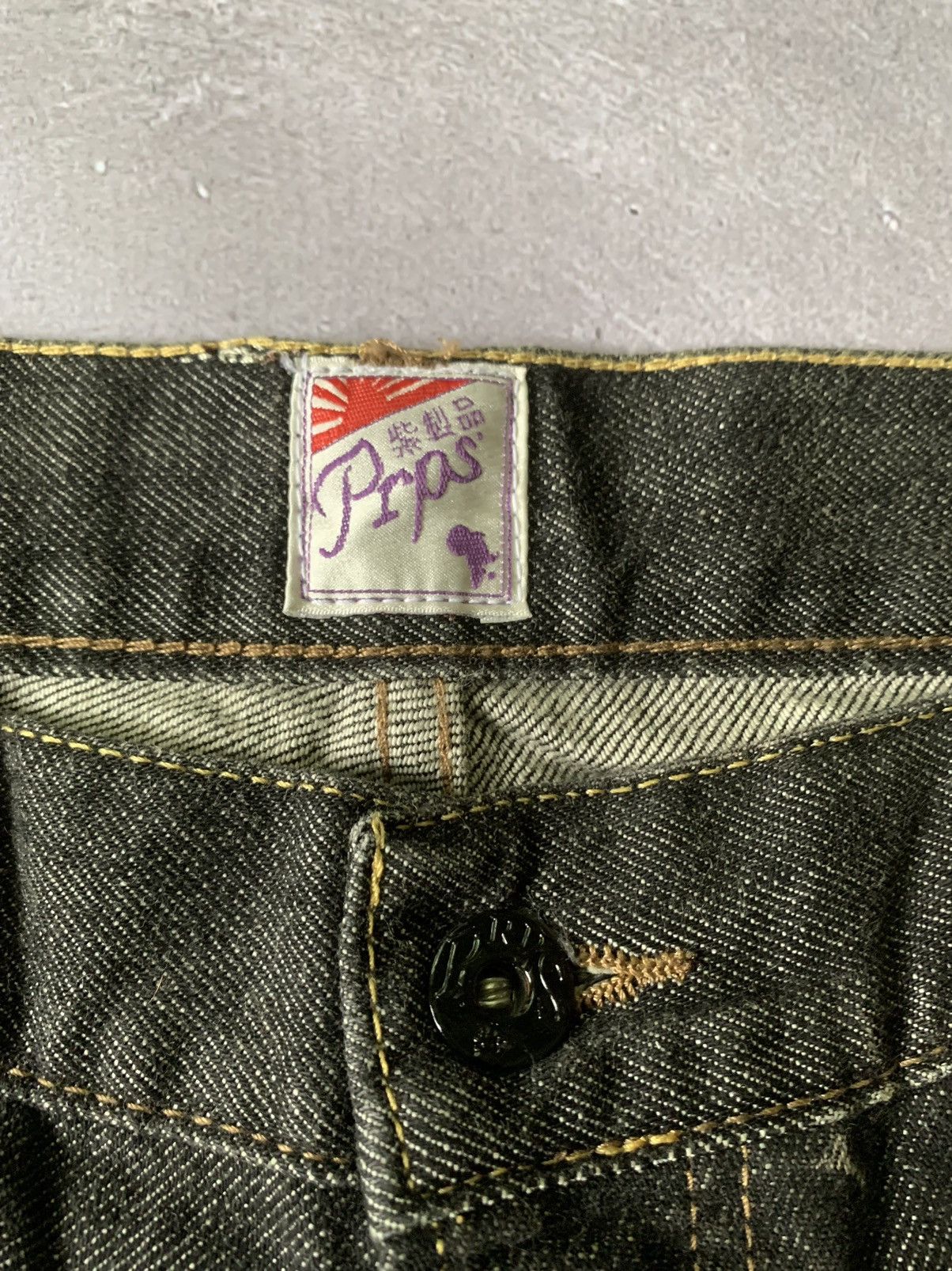 Prps VINTAGE PRPS DISTRESSED COWBOY PUNK RAVE GRUNGE GORPCORE Size US 36 / EU 52 - 9 Thumbnail